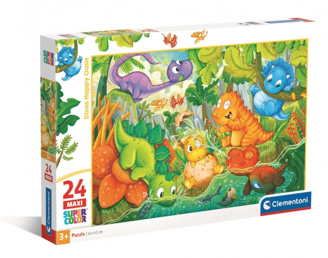 Puzzle Clementoni Școala Dinozaurilor MAXI 24 piese