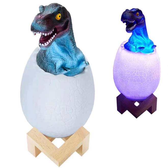 Lampă de noapte Dinozaur Tyranozaur LED RGB pentru copii