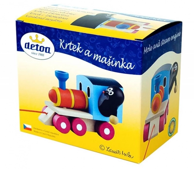 Tren de lemn cu Krtek