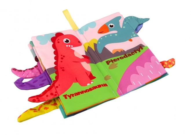 Carte moale animalele și dinozaurii colorată și șifonată