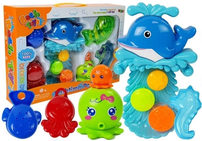 set de baie delfin și animale marine din plastic