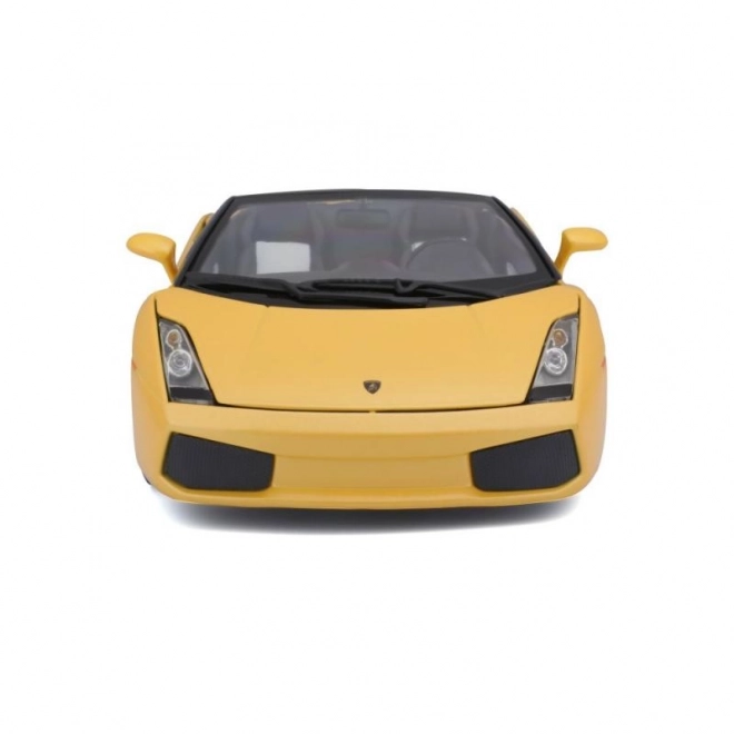 Mașinuță metalică Lamborghini Gallardo Spyder galbenă