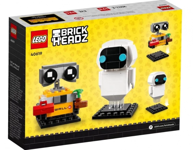 Set de construcție BrickHeadz EWA și WALL-E de la Disney Pixar