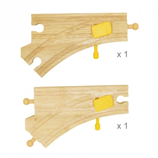 Set Schimbătoare Bigjigs Rail 2 piese