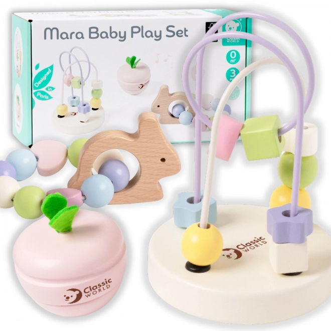 Set de jucării motivaționale pastel pentru bebeluși Classic World