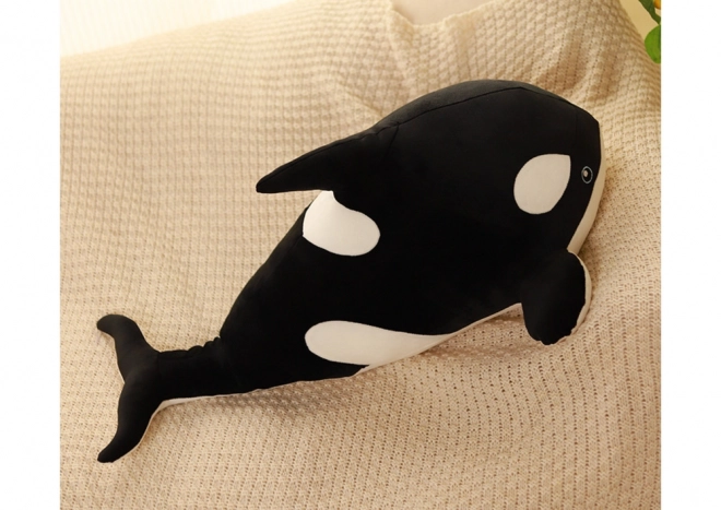 Orca de pluș 40cm negru