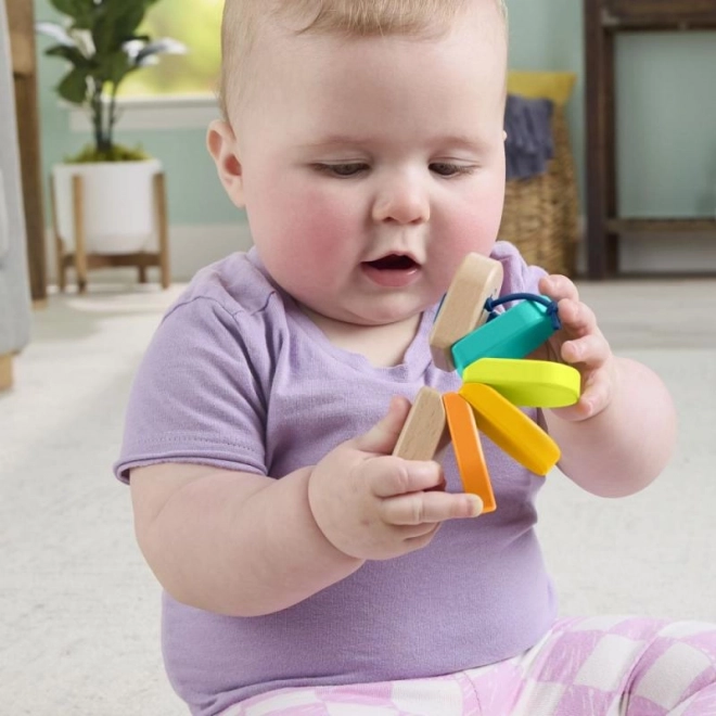 Jucărie senzorială omidă de lemn Fisher-Price