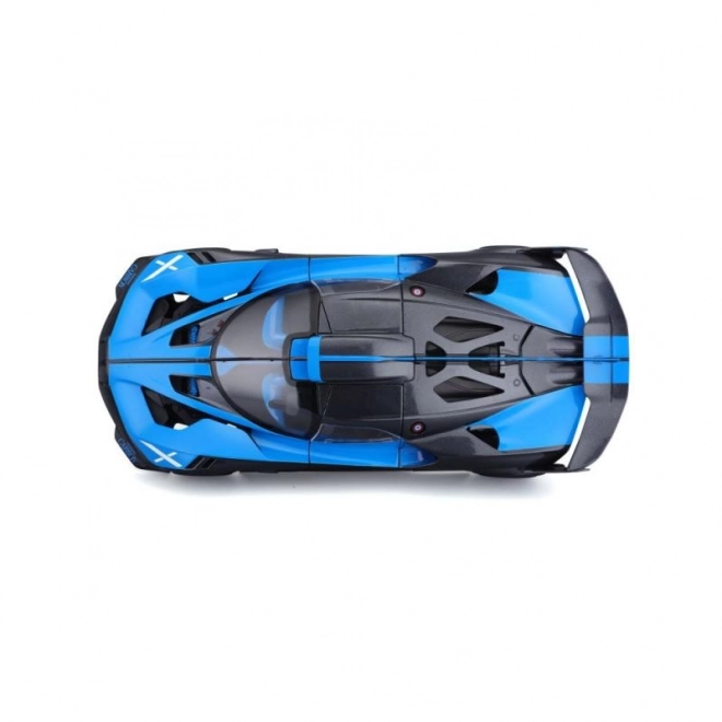 mașinuță Bburago Bugatti Bolide scară 1:18 albastră/neagră