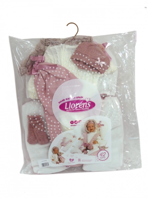 Costum elegant pentru păpușă New Born 40-42 cm