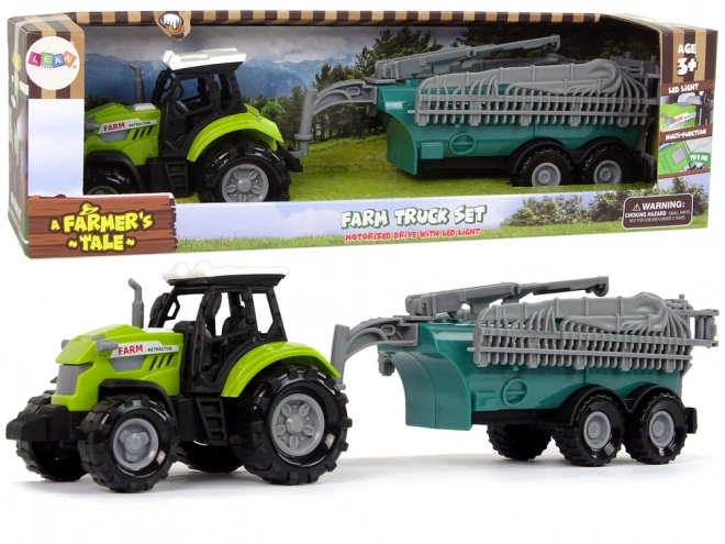 Tractor verde pulverizator cu sunet