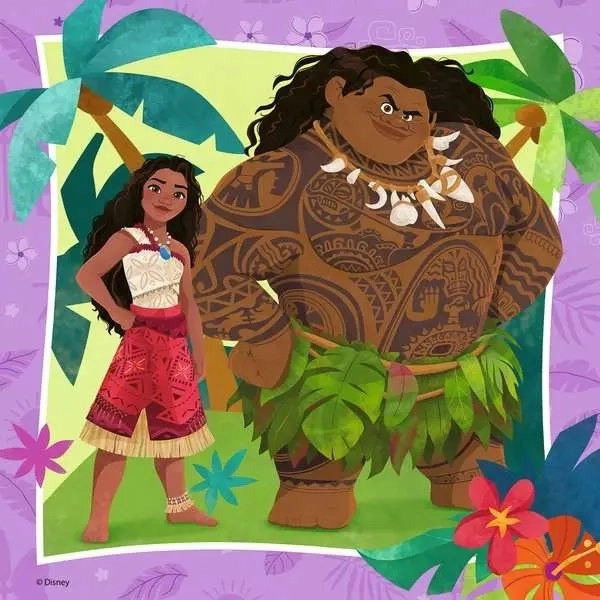 Puzzle Vaiana 2, 3x49 piese