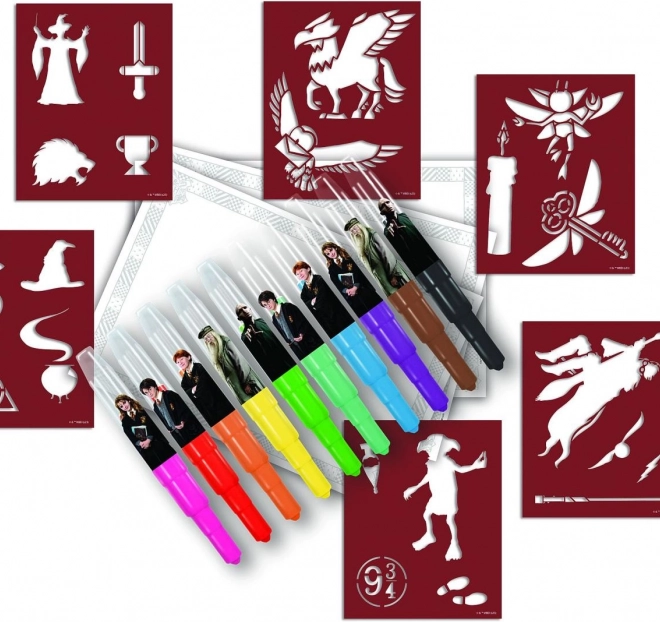 Set creativ de markere suflante Harry Potter