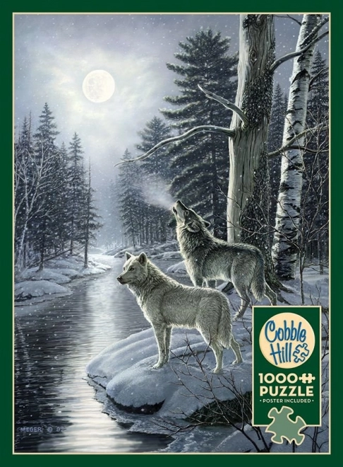 Puzzle lupii la miezul nopții 1000 piese