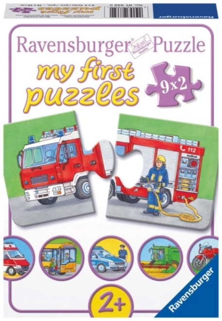 Primele mele puzzle-uri vehicule și mașini Ravensburger