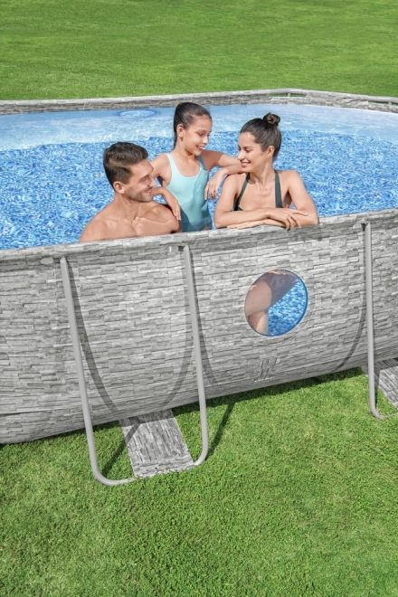 Piscina autoportantă Bestway Power Steel Swim Vista 427 x 250 x 100 cm