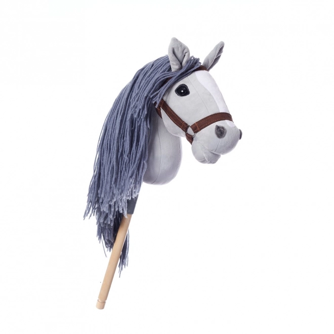 Cal pe băț Hobby Horse HoppiHorse ediție sport A3 gri