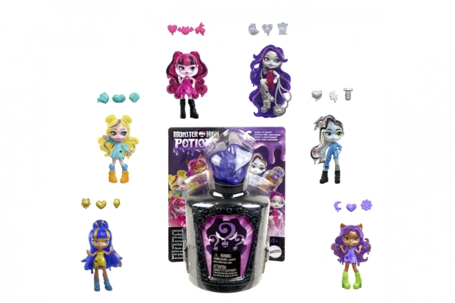 Set de Elixire Monster High cu mică păpușă