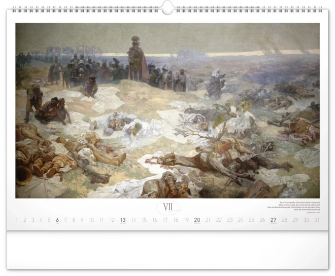 Calendar de perete Alfons Mucha, epopeea slavă 2025