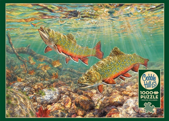 Puzzel Păstrăv Potocean 1000 de Piese Cobble Hill