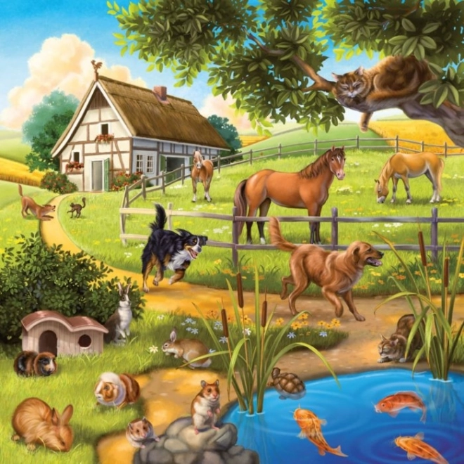 puzzle cu animale de companie