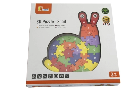 Puzzle 3D Melc cu Litere