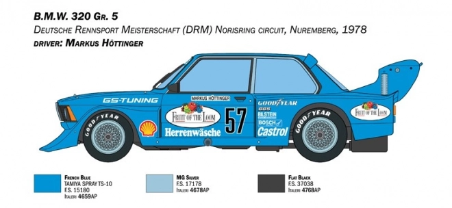 Model din plastic B.M.W. 320 Group 5 1/24