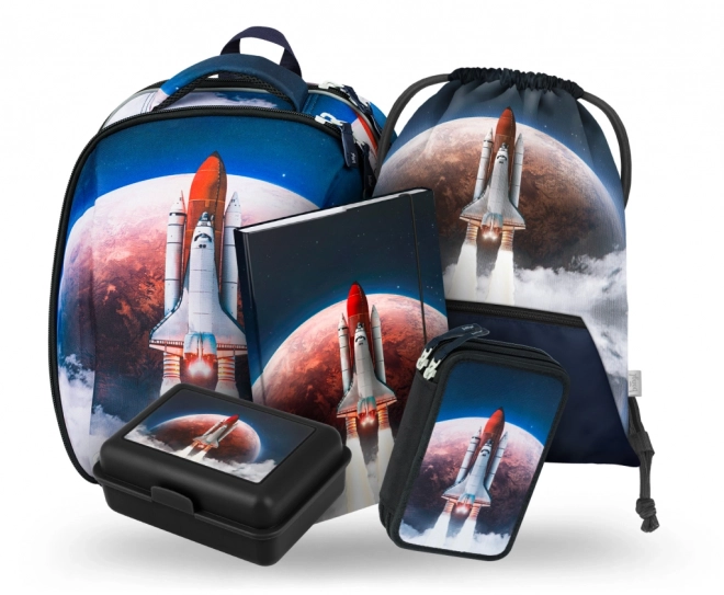 Set școlar 5 piese Baagl Shelly Space Shuttle