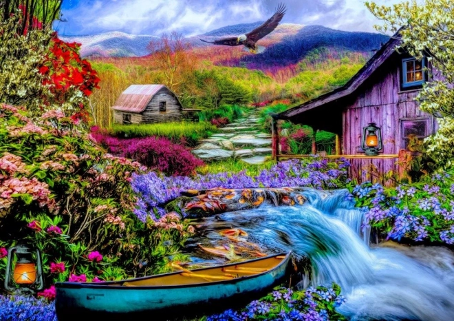 Puzzle Idilă Montană 1500 piese