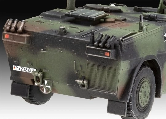 Model de vehicul de recunoaștere Fennek 1/72