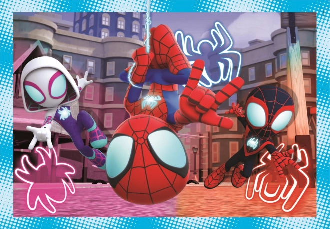 Puzzle Clementoni Spidey și fantasticii săi prieteni 4 în 1