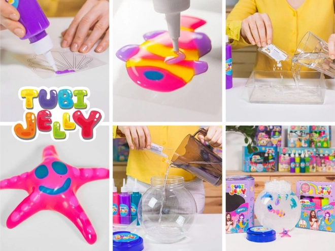 Set creativ Tubi Jelly 6 culori - Sirenă