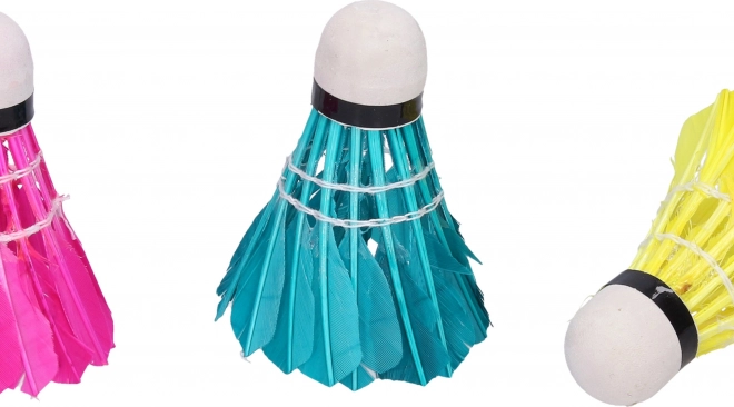 Set 3 mingi de badminton colorate