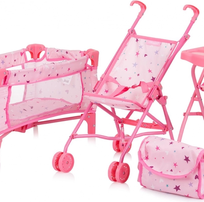 Set pentru păpuși 3 în 1 Trixy de la Chipolino