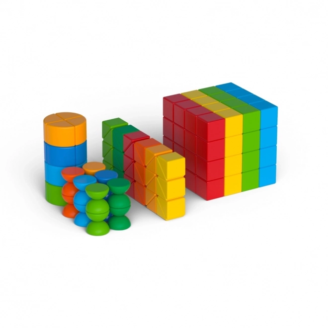 Set construcție Geomag Magicube Shapes cu 164 de piese