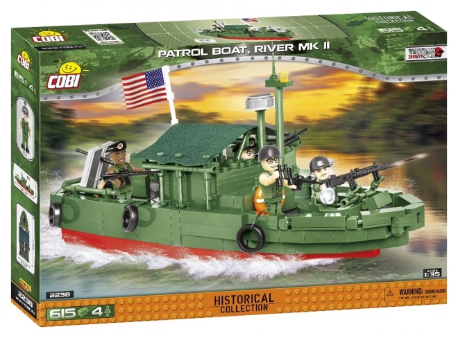 Barcă fluvială de patrulare Vietnam War din COBI, MK II, 1:35