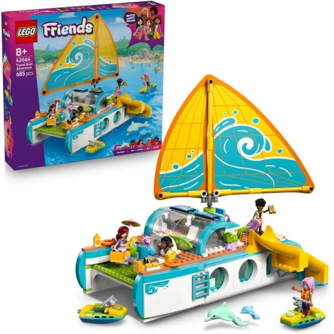 lego friends aventură pe barcă