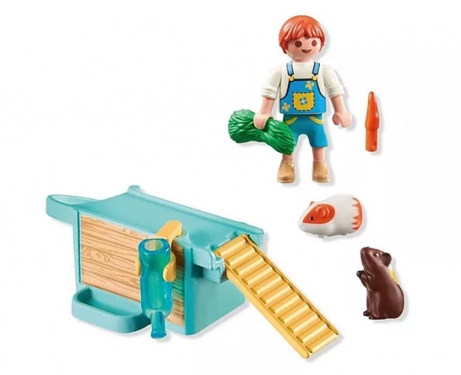 Set figurine My Life băiat cu cobai