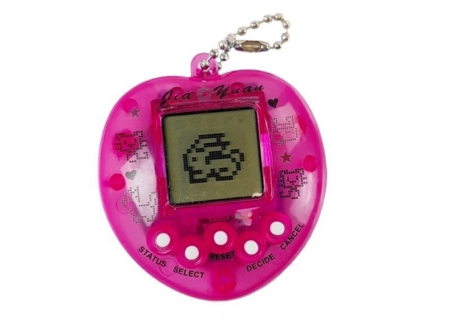 Joc electronic Tamagotchi roz cu lanț scurt