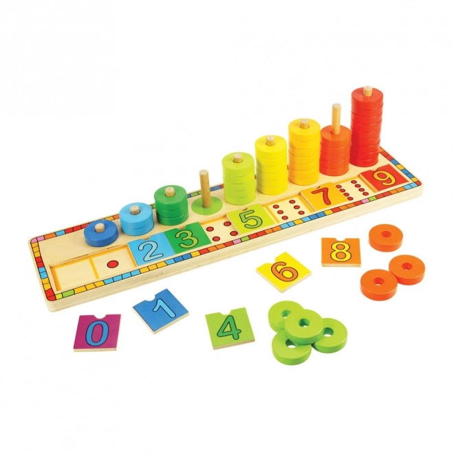 Bigjigs Toys Set De Montare Cu Numere