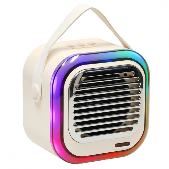 Sistem karaoke cu boxă Bluetooth crem