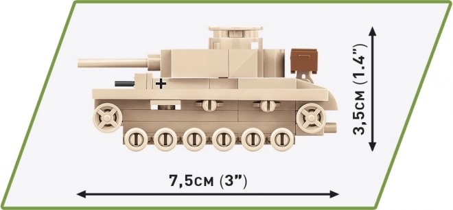 Tancul Panzer III Ausf.L din cărămizi COBI