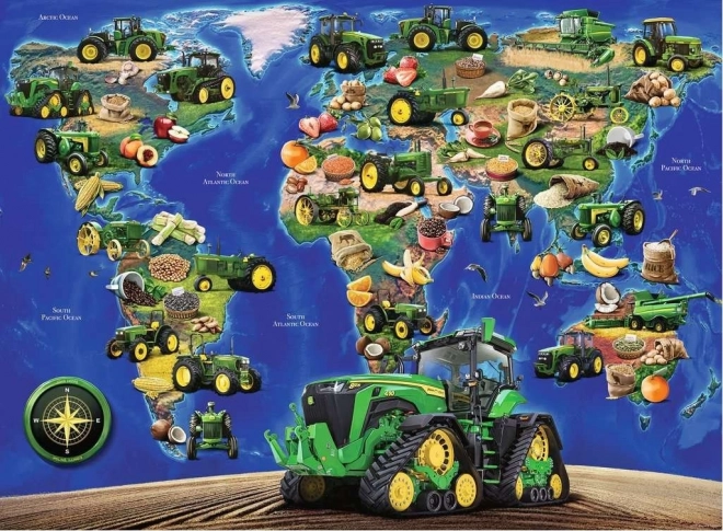 Puzzle XXL 300 de piese RAVENSBURGER cu John Deere