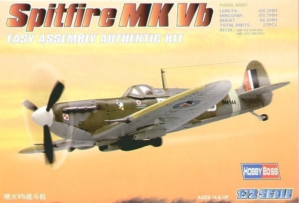 Model din plastic Spitfire Mk Vb