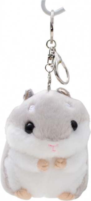 Breloc Hamster de Plus Gri 10 cm