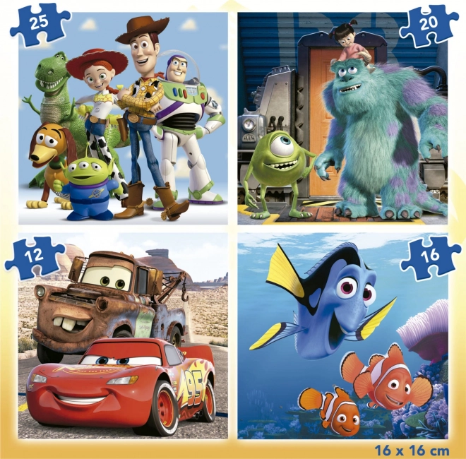 puzzle Disney Pixar 4 în 1 educa