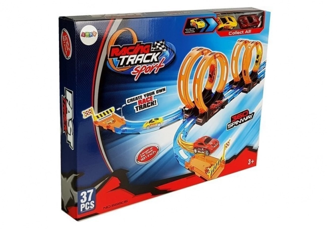 Set circuit auto cu bucle și mașinuțe
