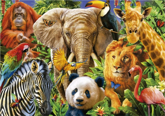 Puzzle colaj animale sălbatice 500 bucăți Educa