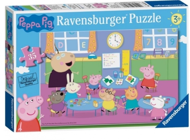 Puzzle Peppa Pig la Școală 35 piese