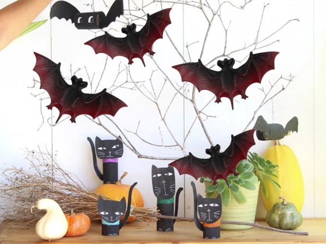 Decoratiuni de Halloween set de lilieci 4 bucăți