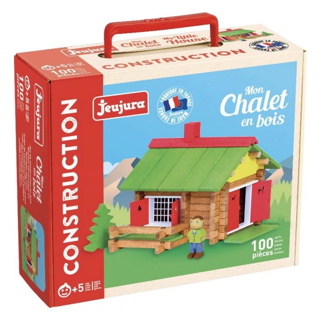 Jeujura Construcție din lemn 100 piese